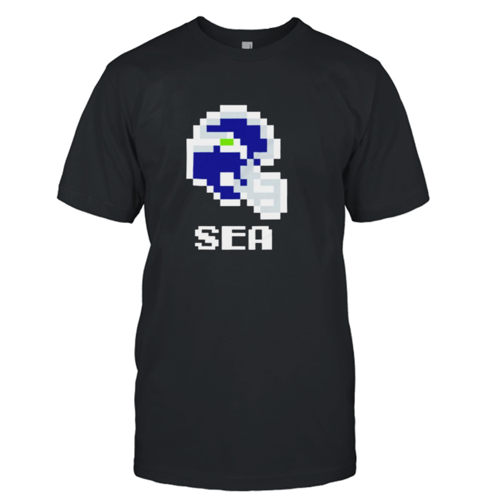Seattle Seahawks Helmet Pixel shirt