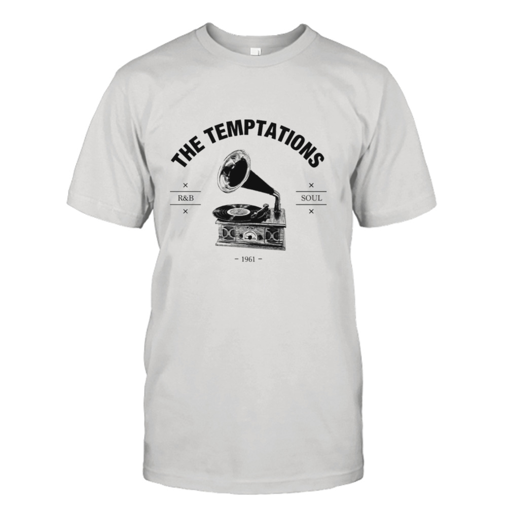 The Temptations Retro Record Player Logo shirt