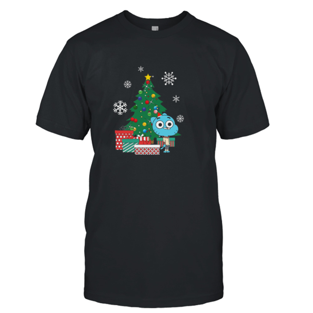 Gumball Watterson Around The Christmas Tree The Amazing World shirt