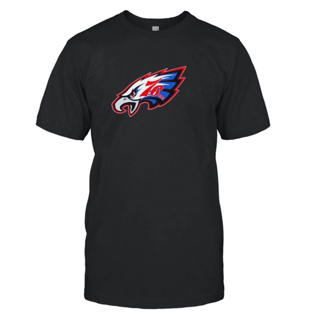 Philly Eagles 76ers logo shirt