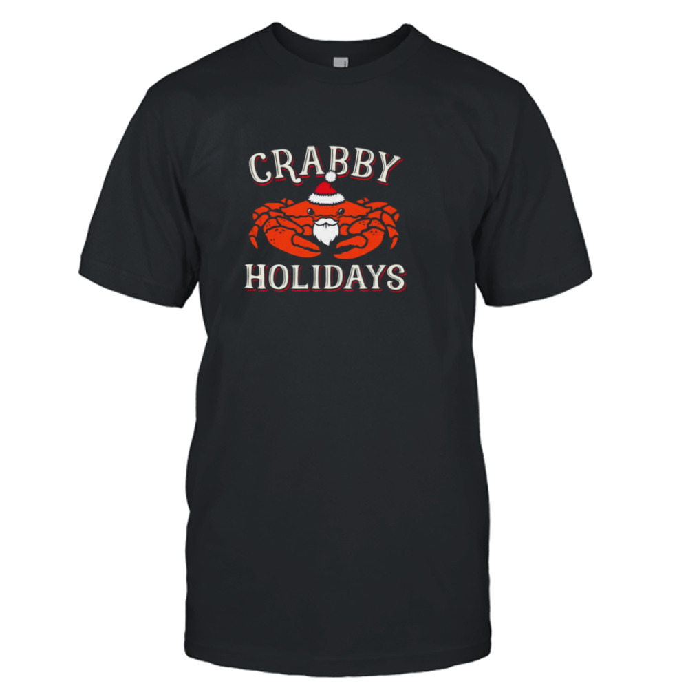 Santa crabby holidays Christmas shirt