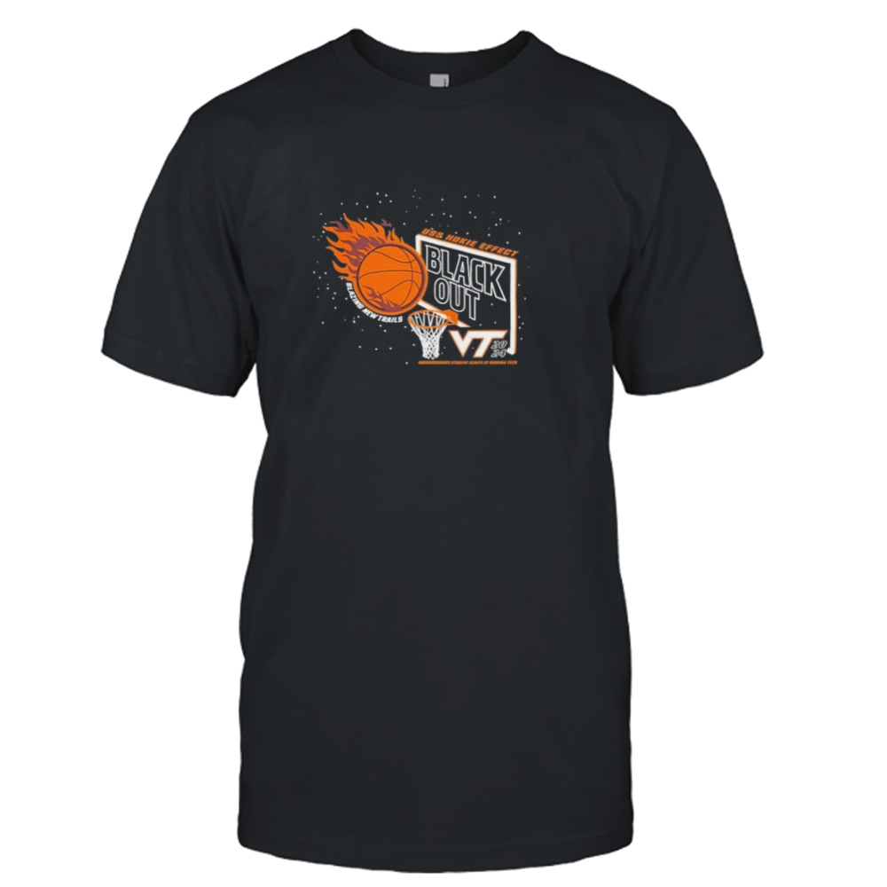 Virginia Tech Basketball Hokie Effect Black Out T-shirt