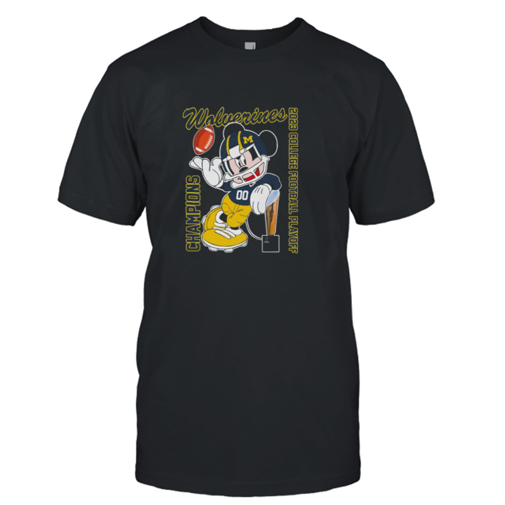 Mickey Mouse Michigan Wolverines 2022 College Football Playoff National Champions Shirt