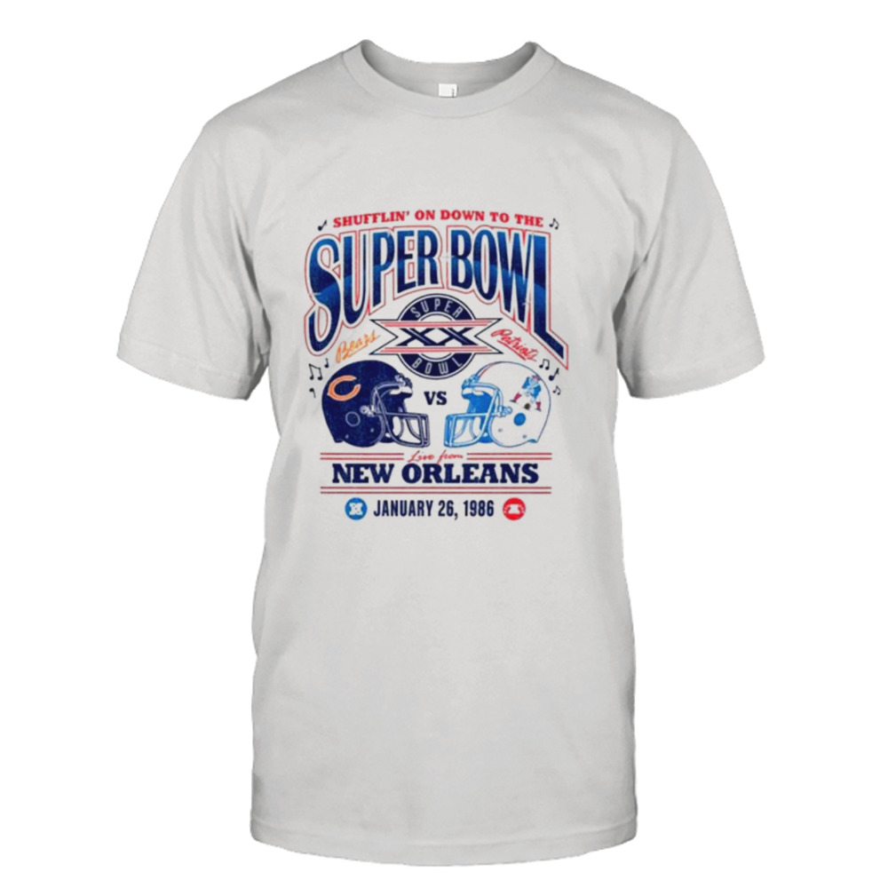 Cincinnati Bears vs New England Patriots shiffrin’ on down to the Super Bowl live from New Orleans shirt