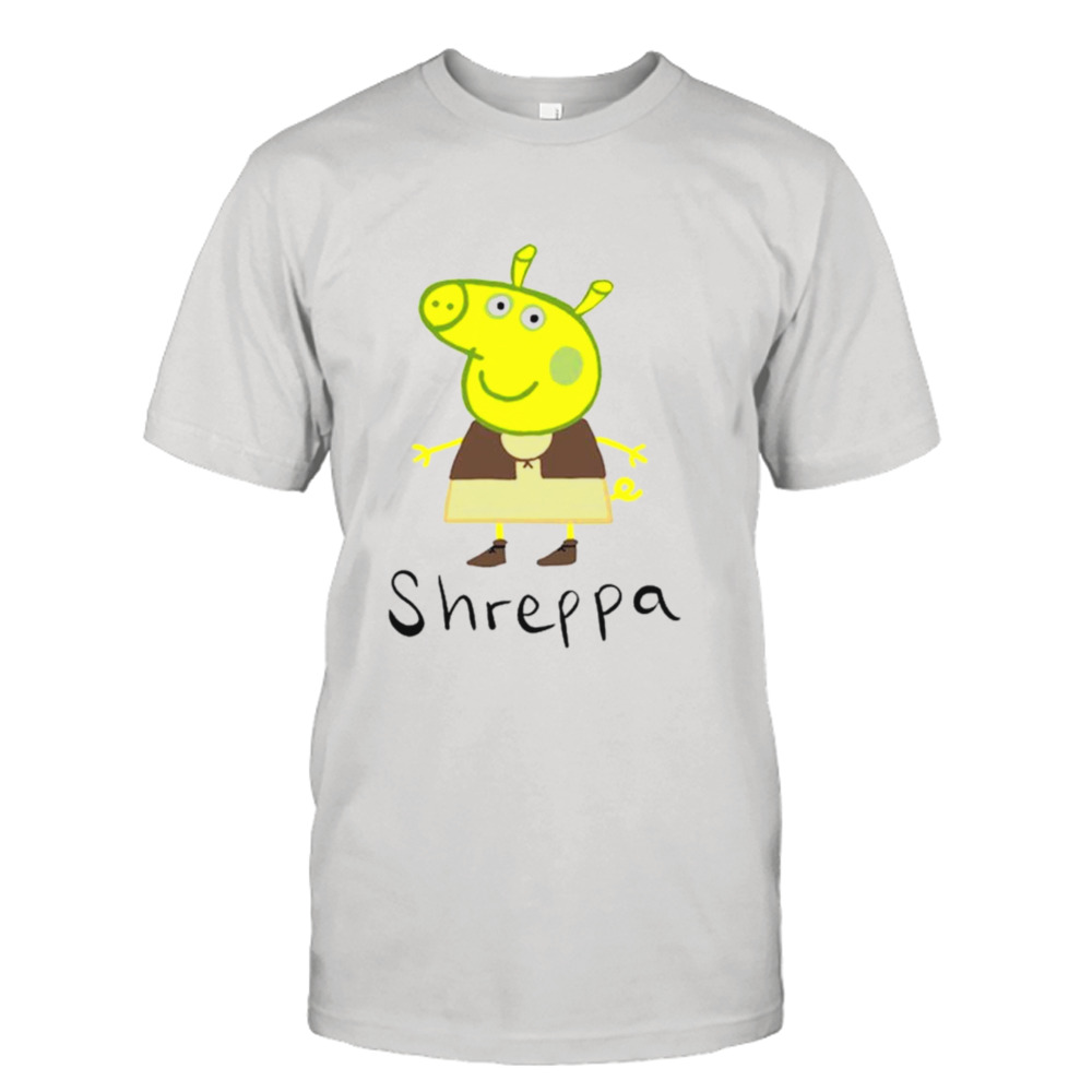 Shreppa peppa pig shrek shirt