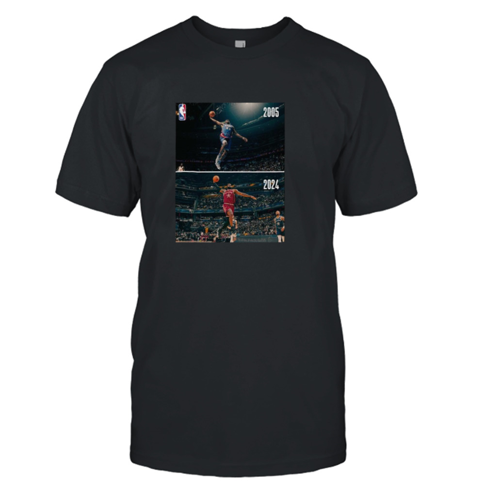 Some Things Never Change The Iconic Dunk Of Lebron James The King In NBA All-Star T-Shirt