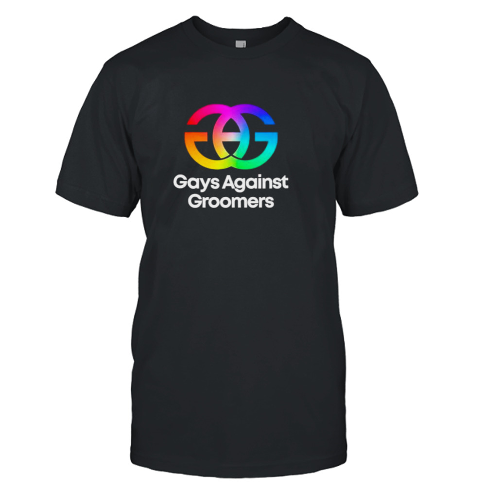 Gays against groomers GAG logo shirt
