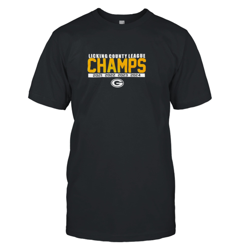 Green Bay Packers Licking county league Champs 4 time shirt