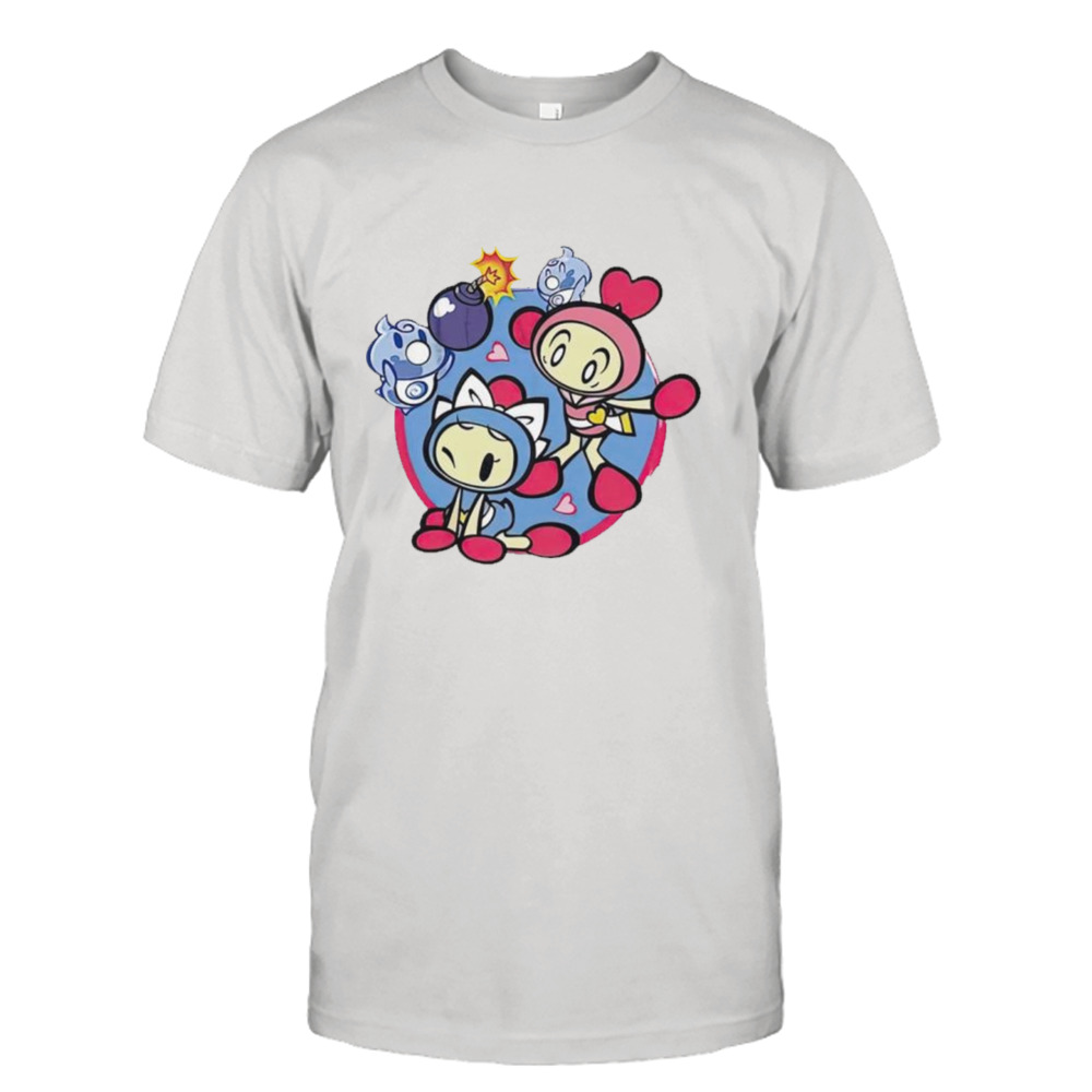 Bomberman Pink & Aqua Shirt