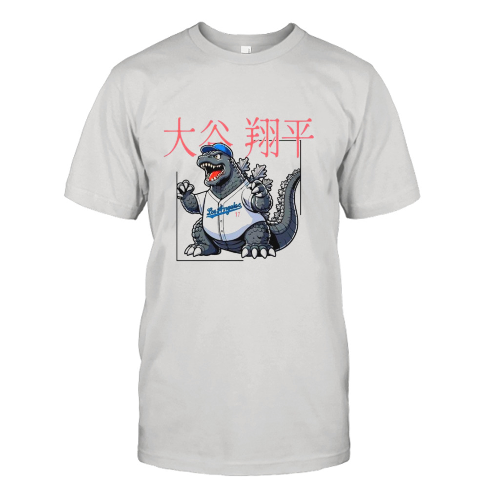 Shohei Ohtani Godzilla Los Angeles Dodgers baseball shirt