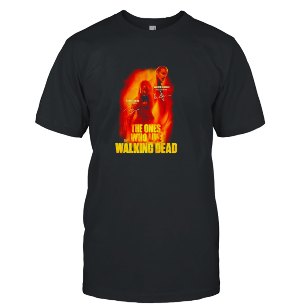 The ones who live the Walking Dead signatures shirt