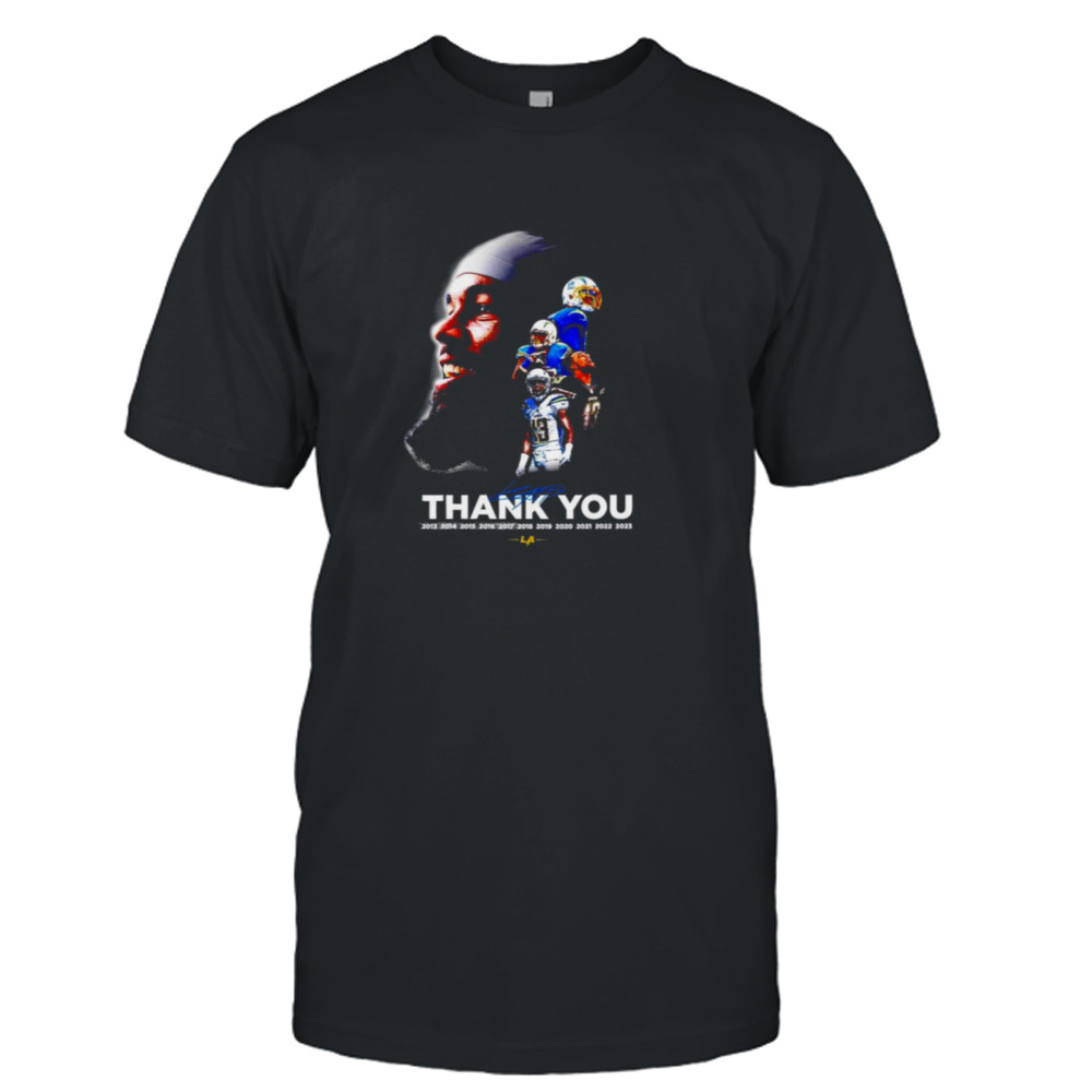 Los Angeles Chargers thank you 13 Keenan Allen signature shirt