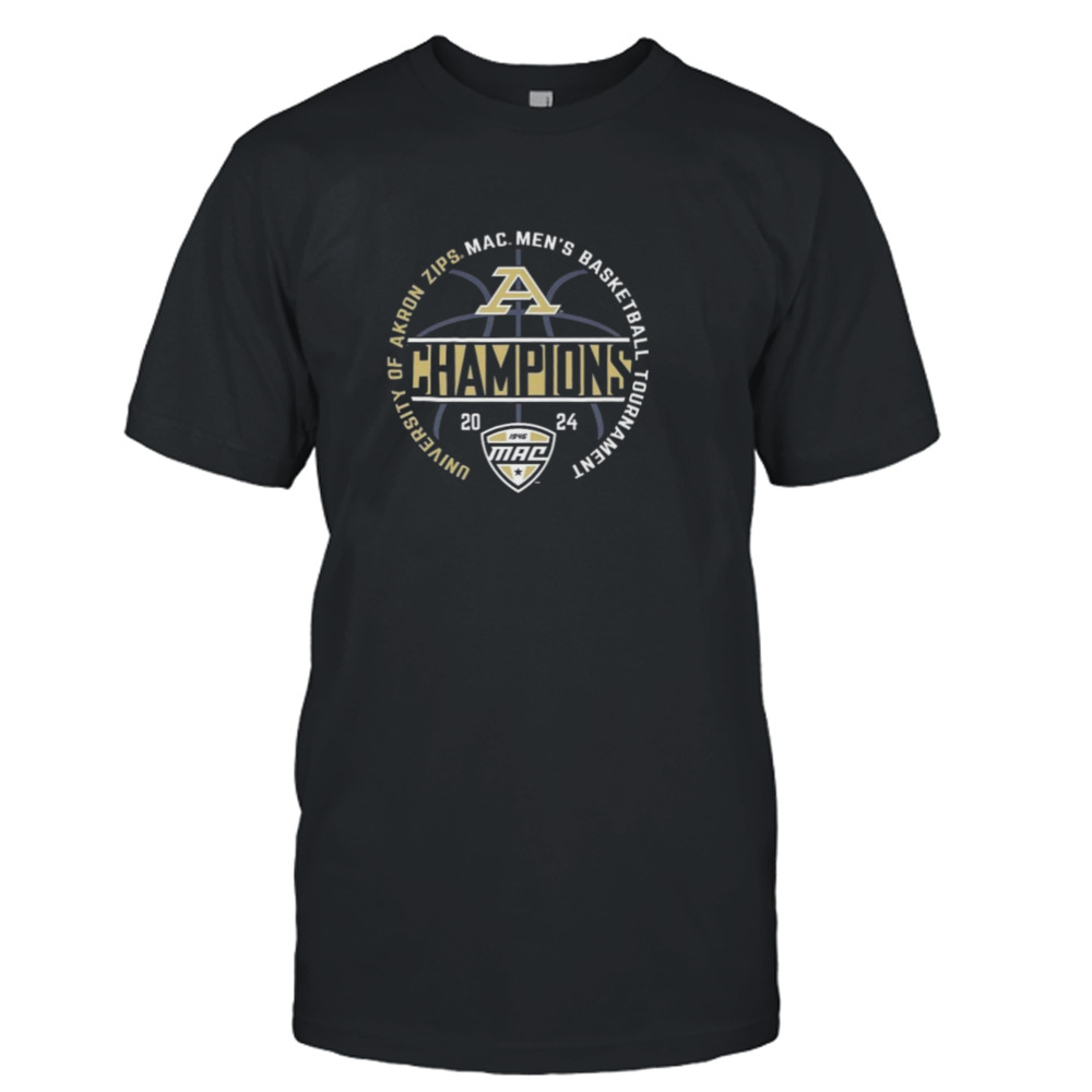 Akron Zips 2024 Mac Men’s Basketball Conference Tournament Champions T-shirt