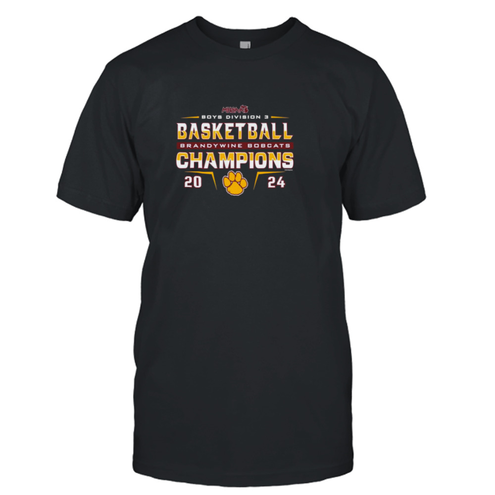 Brandywine Bobcats 2024 MHSAA Boys Basketball D3 Champions shirt