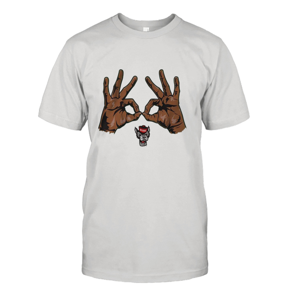 NC State Basketball Three Goggles T Shirt