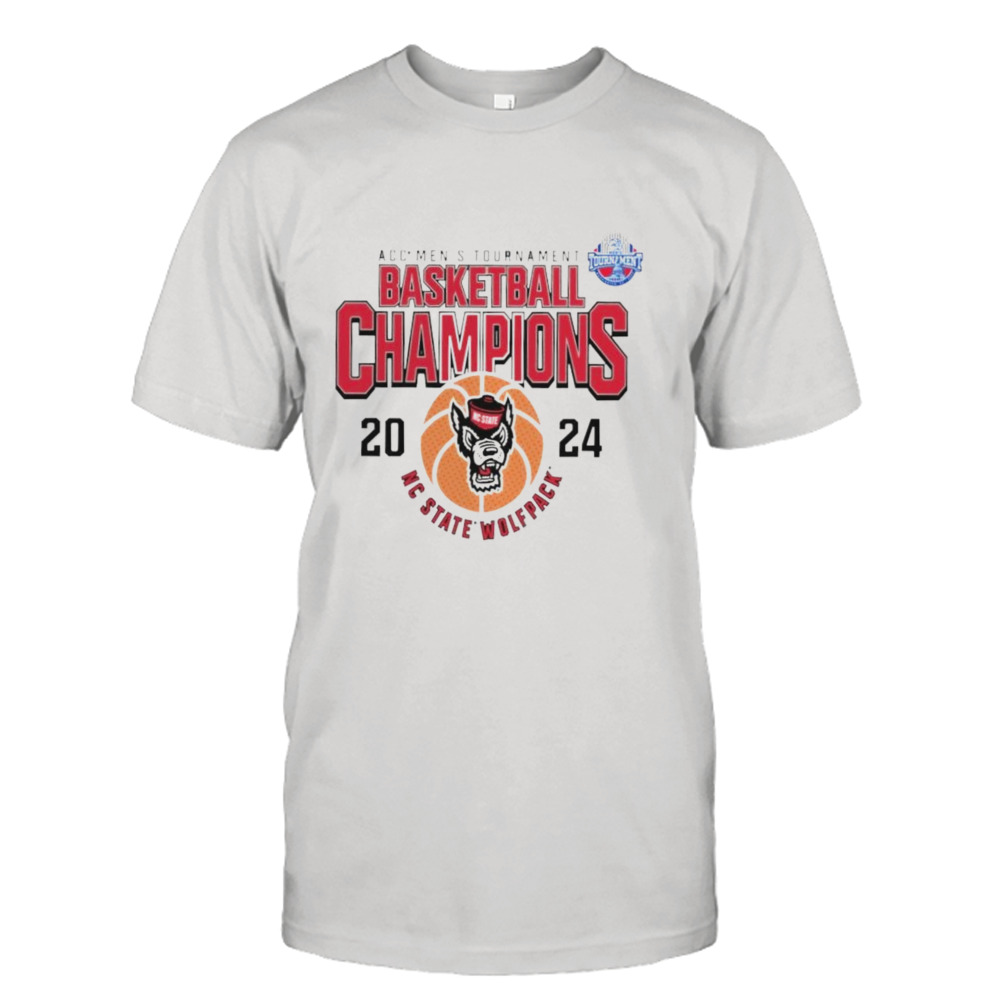 Nc State Wolfpack 2024 Acc Men’s Basketball Conference Tournament Champions T-Shirt