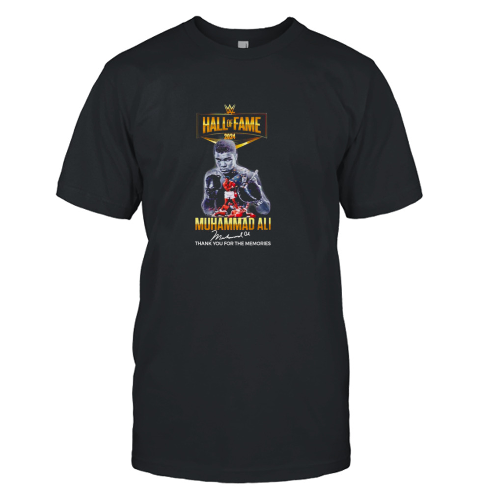 Muhammad Ali Hall of Fame 2024 thank you for the memories signature shirt