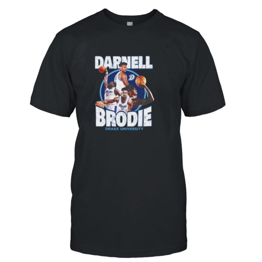 Drake Bulldogs 2024 NCAA Men’s Basketball Darnell Brodie 2023 – 2024 Post Season Shirt